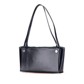エルメス インボックス ハンドバッグ ネイビー シルバー金具 ボックスカーフ レディース HERMES 【中古】